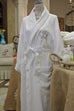 Robe, Luxury Spa Style, Microfiber with Terry Cotton Lining, White