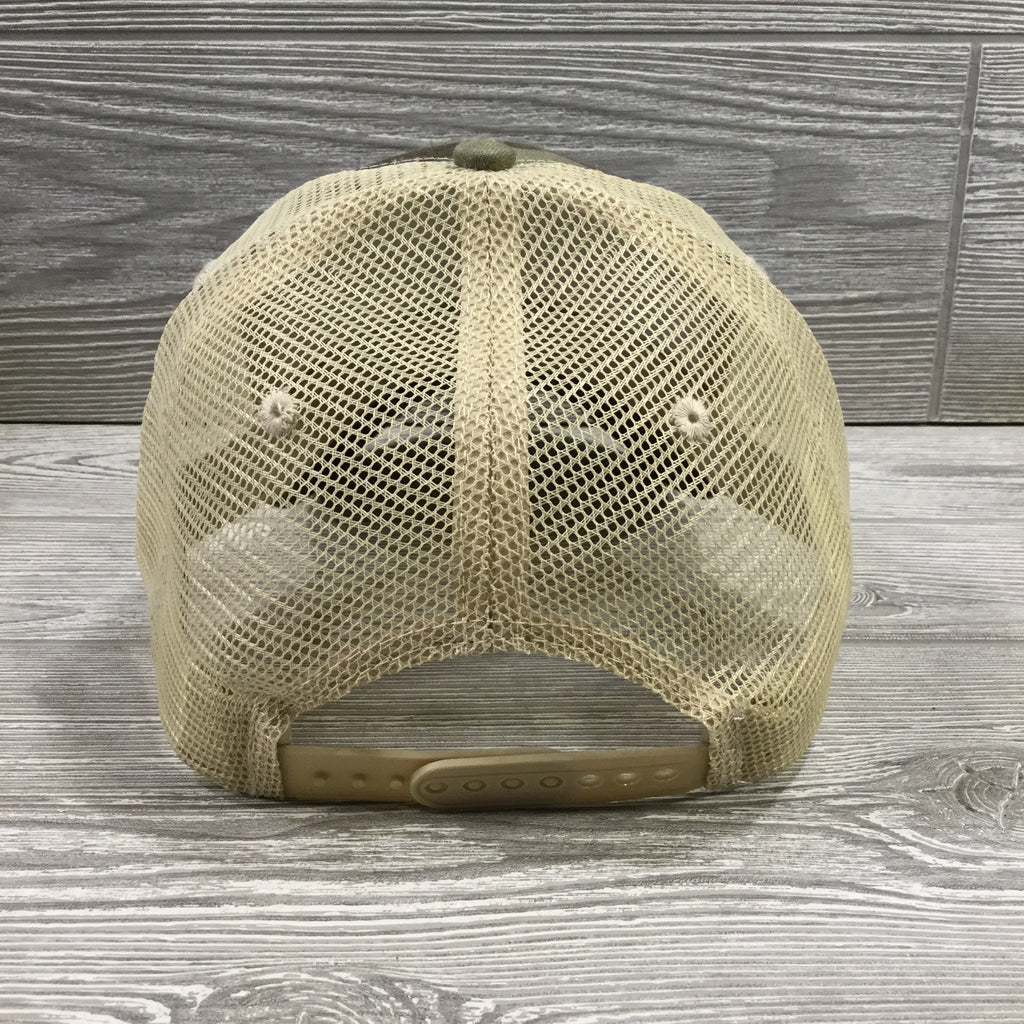 Trucker Hats, 4 Panel with Tan Net Sides and Snap Back Closure, 4 Color Options