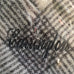 Blanket, Mohair Throw with Sherpa Lining, Cream with Dark Gray Border