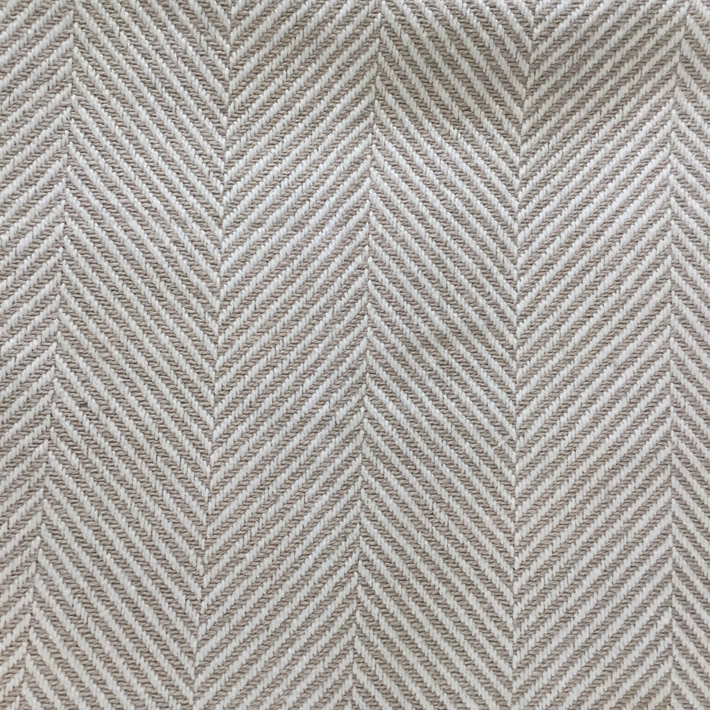 Blanket, Cotton Throw, Tan and Cream Herringbone with Fringe