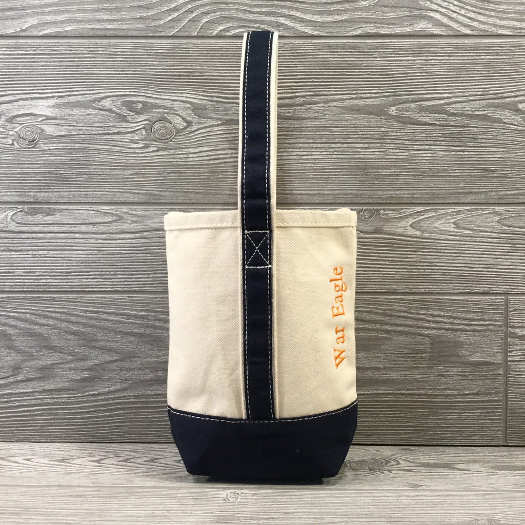 Tote, Wine Bottle Bag, 5 Trim Colors