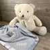 Kids and Babies, Microfleece Baby Blanket, Blue with Matching Trim