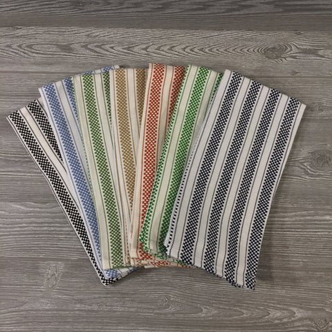 Home Decor, Set of 2 Striped Dish Towels, 5 Colors