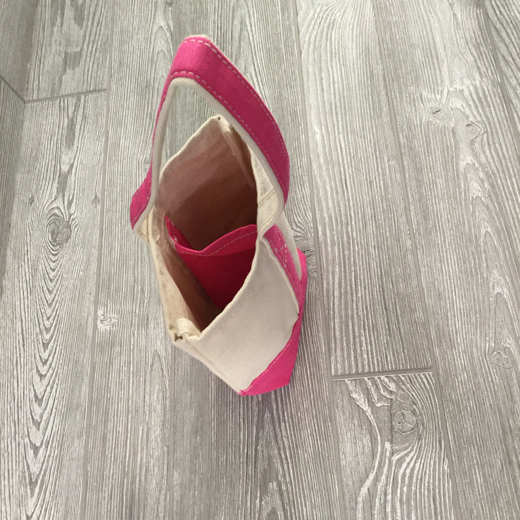 Tote, Wine Bottle Bag, 5 Trim Colors