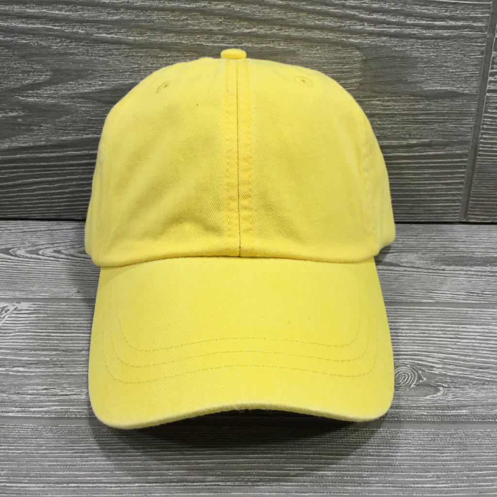 Hats, 6 Panel Low Profile with Brown Leather Strap, 10 Color Options