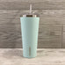 Corkcicle, 24oz Tumbler with Stainless Steel Straw, Matte Black