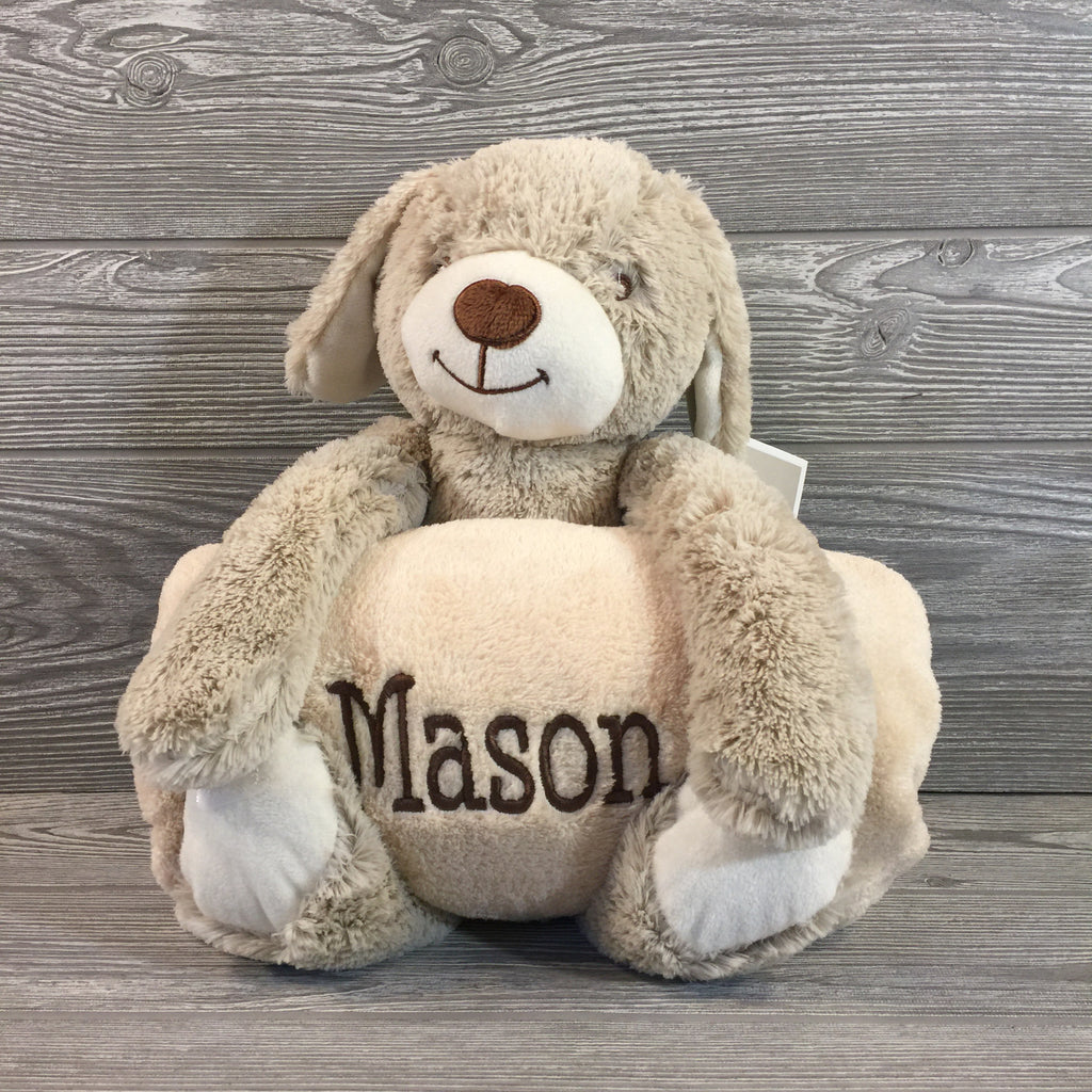 Kids and Babies, Stuffed Dog with Blanket