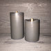 Home Decor, Flameless Candle, Gray Wax, Remote, Large