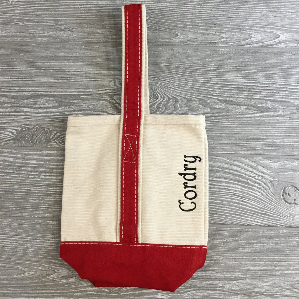 Tote, Wine Bottle Bag, 5 Trim Colors