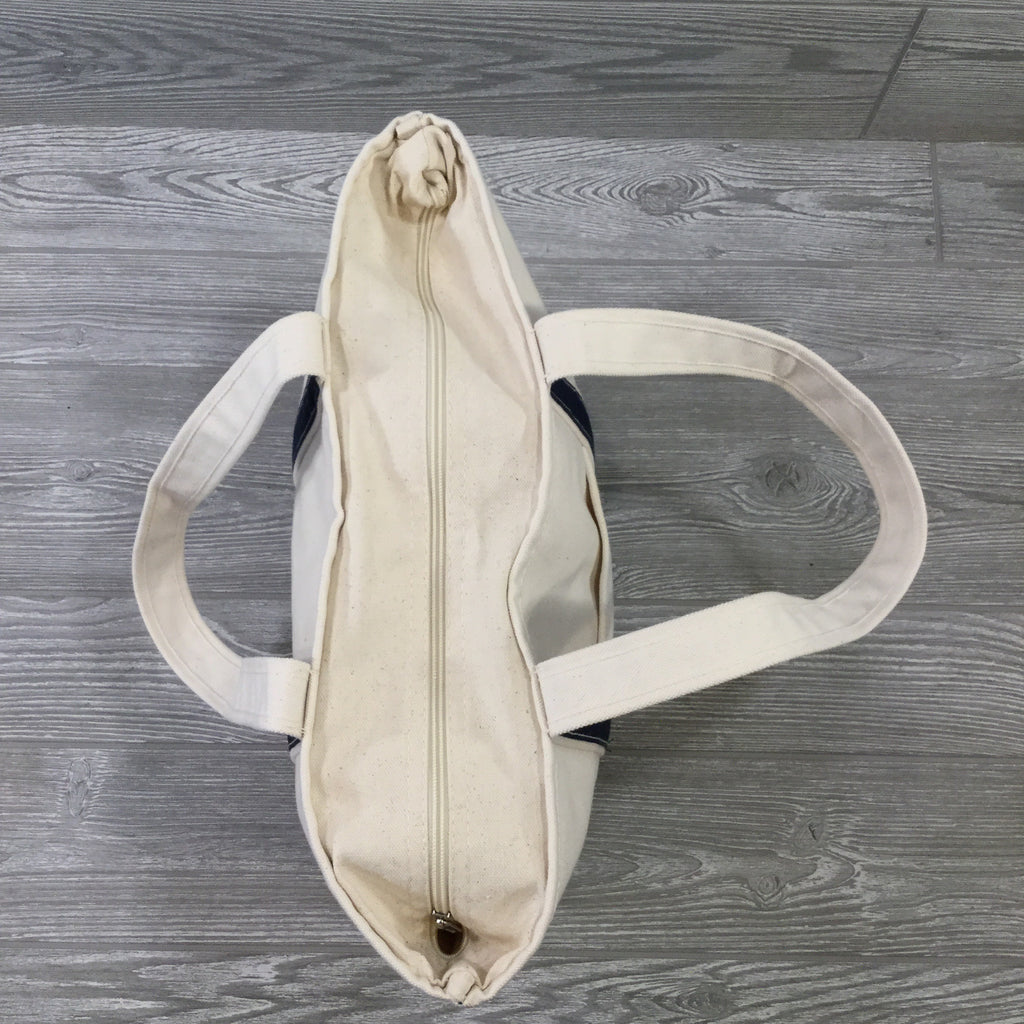 Boat Tote, Canvas with Zippered Top, 8 Trim Colors