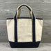 Boat Tote, Small Size Canvas Top, 2 Trim Colors