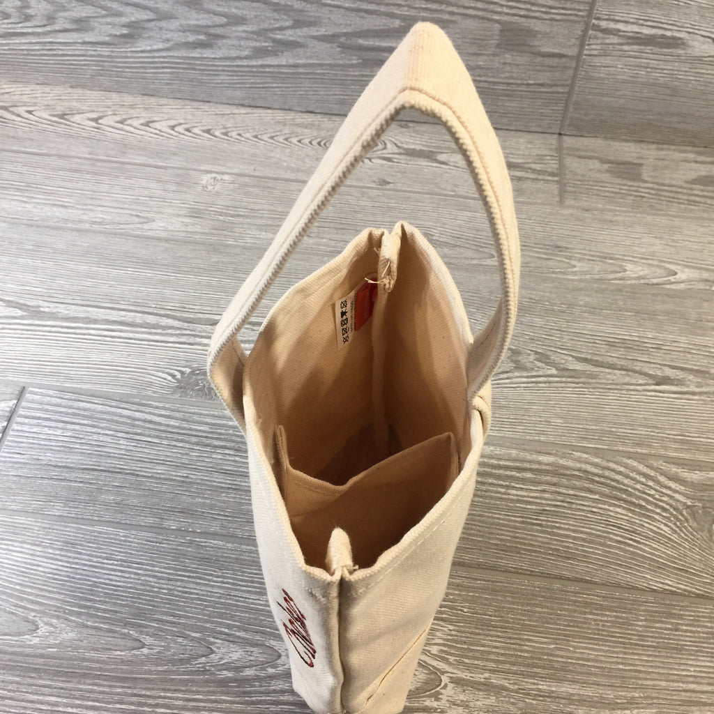 Tote, Wine Bottle Bag, 5 Trim Colors