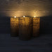 Home Decor, Flameless Candle, Burlap