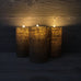 Home Decor, Flameless Candle, Burlap