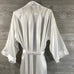 Robe, White Satin, Short Length With Pocket