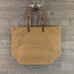 Jute Tote, Burlap with Zippered Top and Leather Handles, 6 Colors