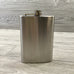 Flasks, Stainless Steel Silver with Funnel, 3 Sizes