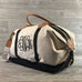 Weekender Bag, Canvas with Leather Handles, 5 Trim Colors