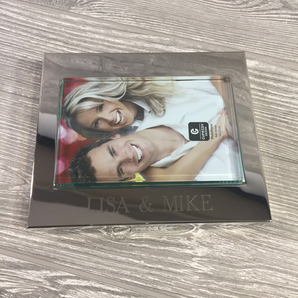 Silver Picture Frame for 4” x 6” Photo