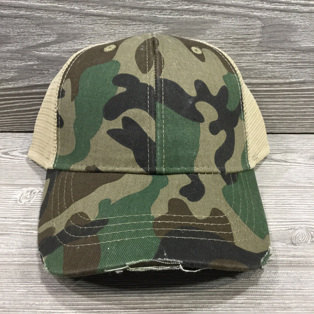 Trucker Hats, 4 Panel and Vines Colo – Sides Pines Tan 4 with Snap Back Net & Closure,