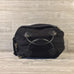 Weekender Black Canvas Bag with Black Leather Handles