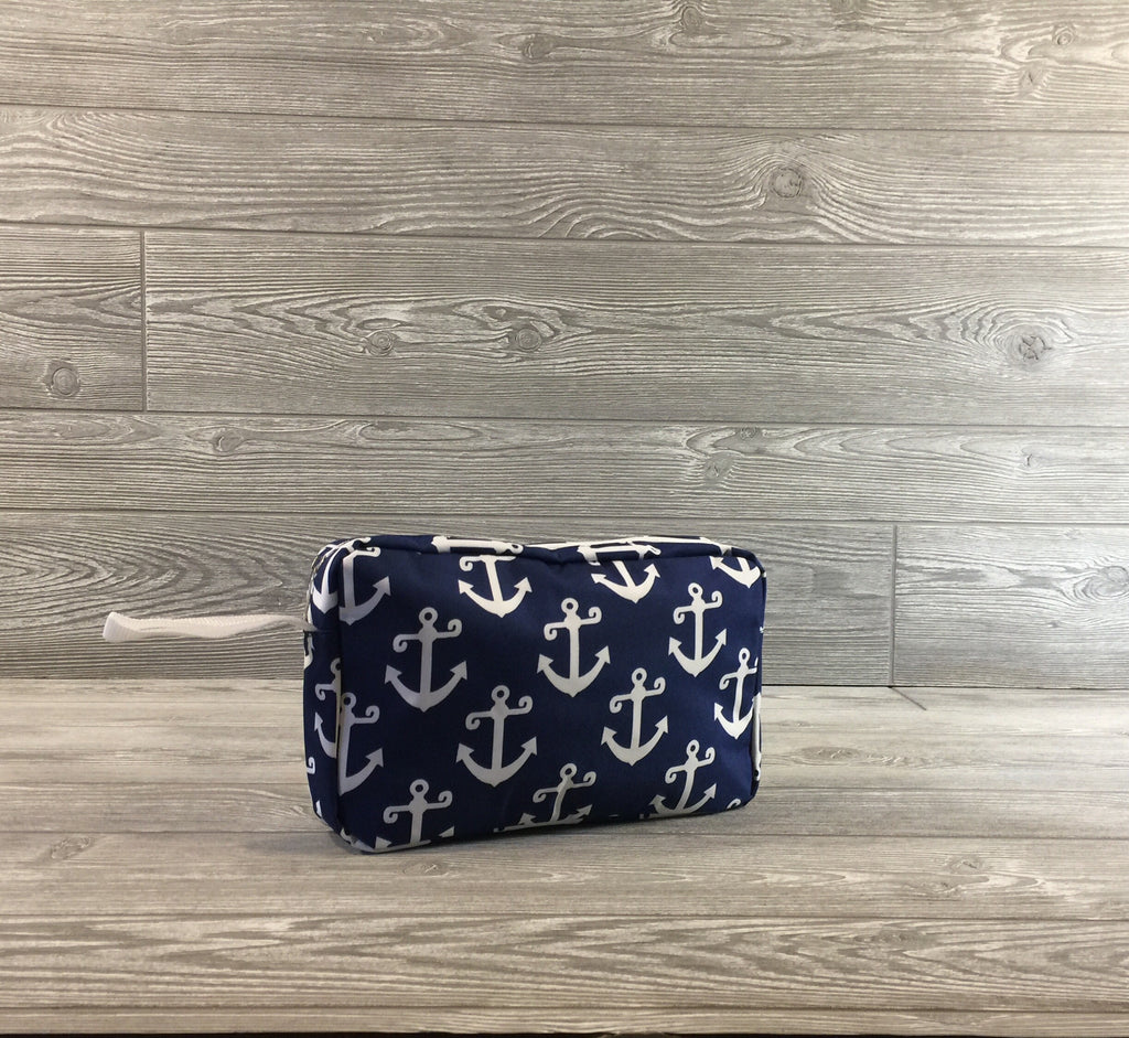 Pool/beach accessory Bag, Blue and White Anchor Pattern