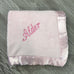 Kids and Babies, Microfleece Baby Blanket, Pink with Matching Trim